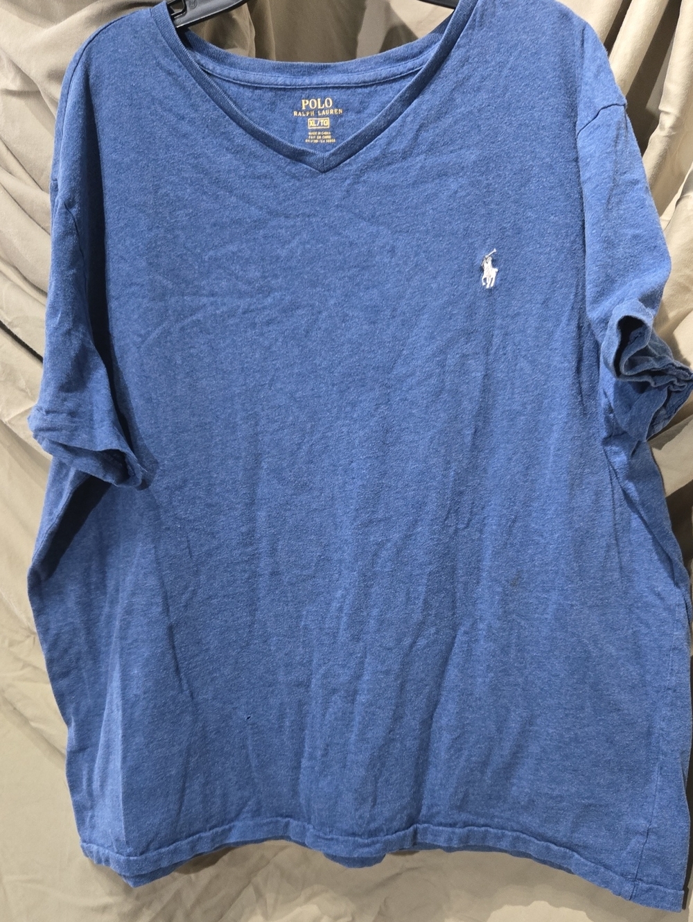 Polo by Ralph Lauren Blue V-Neck Short Sleeve Polo Shirt